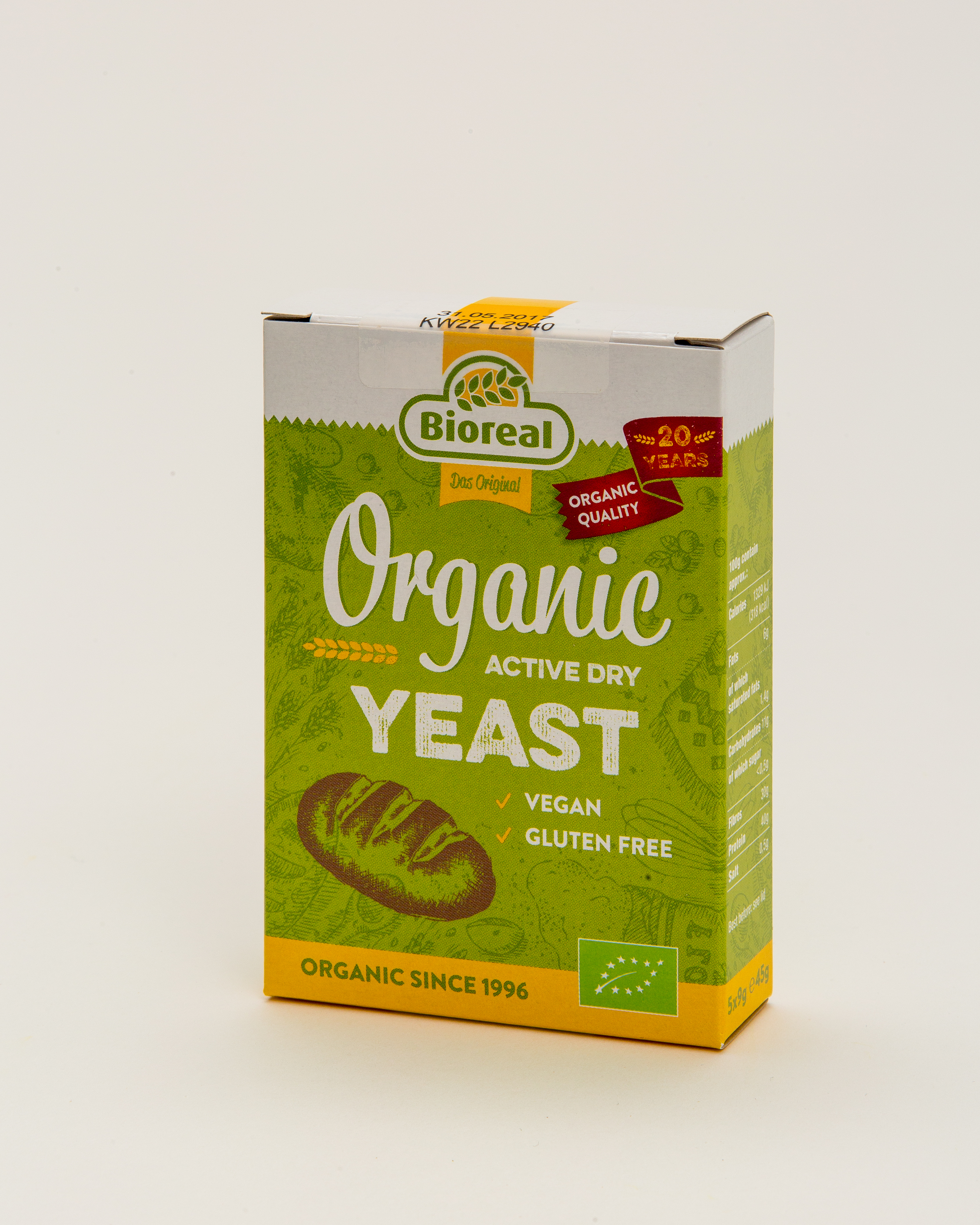 Organic Active Dry Yeast 5x9g