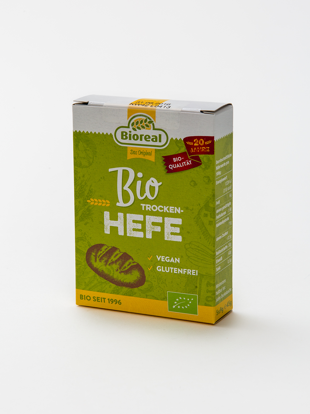 Aktive Bio-Trockenhefe AF glutenfrei 5x9g