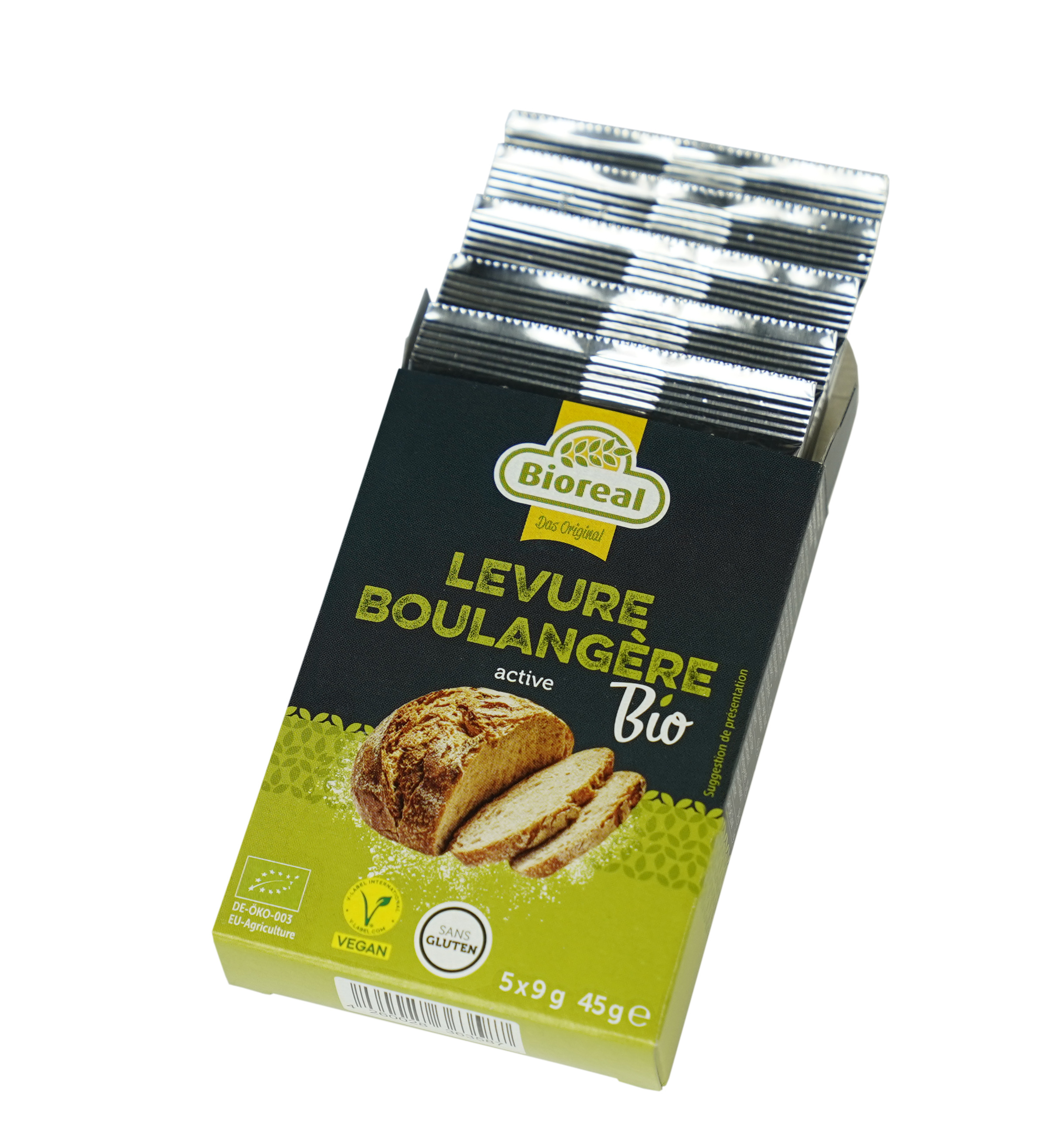 Levure Boulangère Bio sans gluten 5x9g